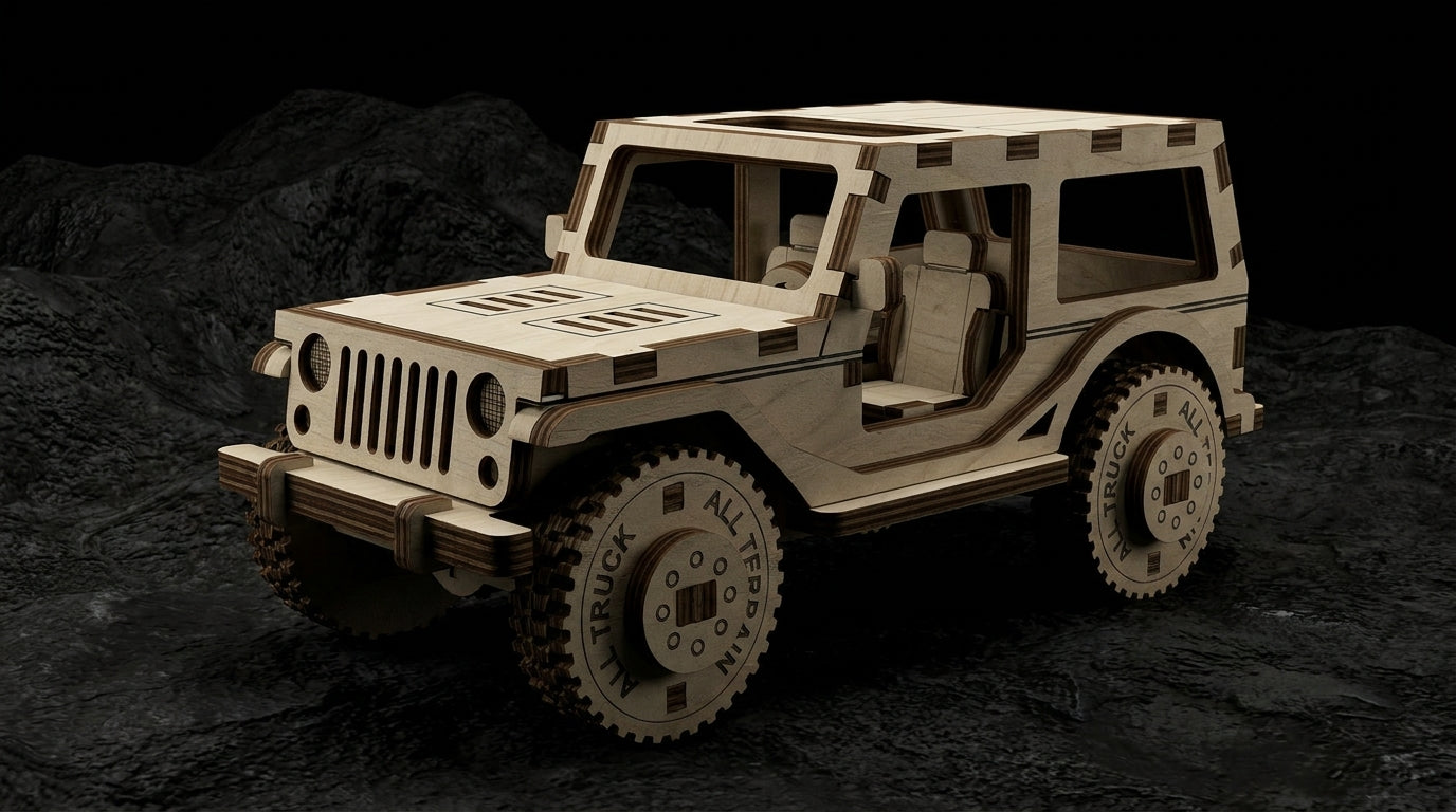 Miniature Rugged Jeep