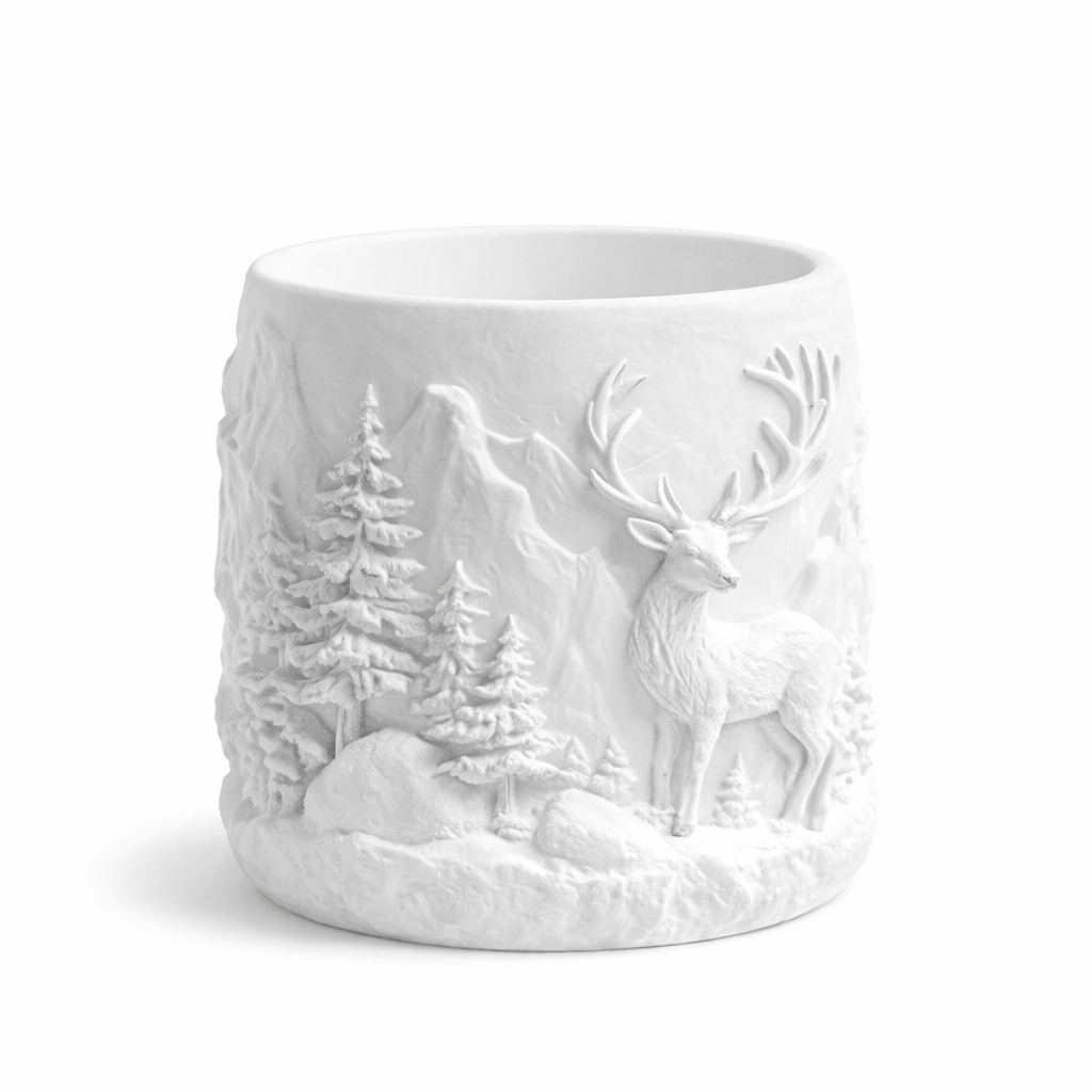 Deer in the Forest - Paint Jar