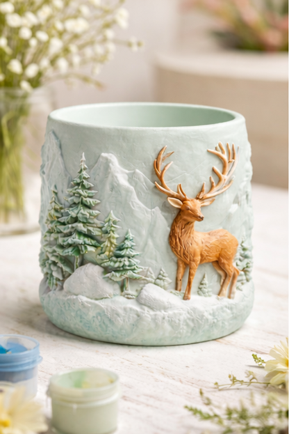 Deer in the Forest - Paint Jar