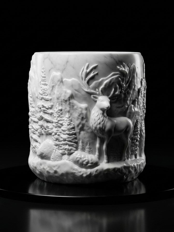 Deer in the Forest - Paint Jar