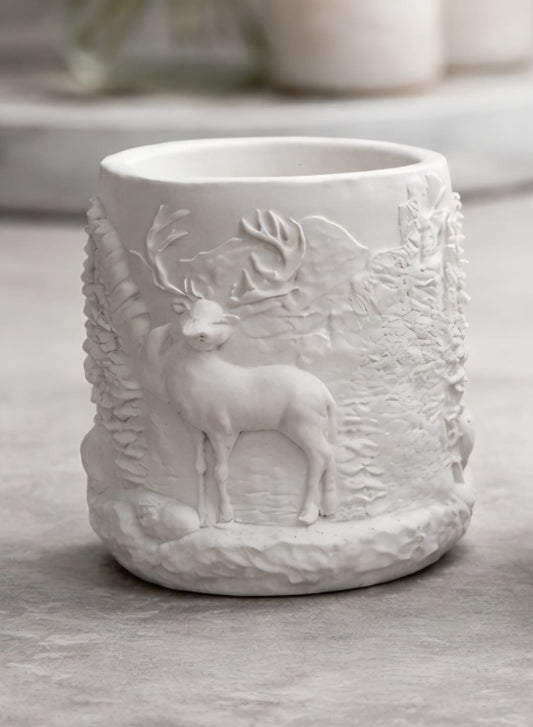Deer in the Forest – A DIY Art Therapy Ceramic Jar