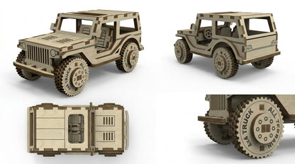 Miniature Rugged Jeep